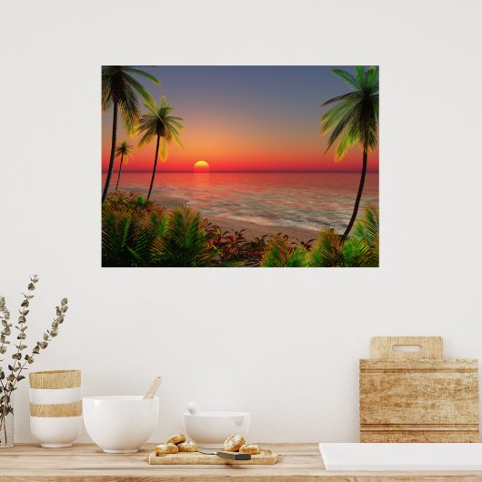 Paradise Island Poster (Küche)