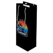 Paradise Island Santa Monica Beach-35307 Geschenktüte Für Weinflaschen (Vorderseite Schrägansicht)