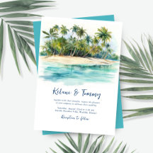 Paradise Island Tropical Beach Wedding