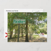 Paradise Lane Florida Postkarte (Vorne/Hinten)