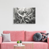 Paradise Lost Fall der Rebellen Engel Gustave Dore Leinwanddruck (Insitu (Wohnzimmer))