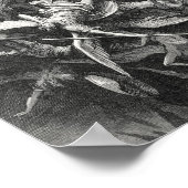 Paradise Lost Fall der Rebellen Engel Gustave Dore Poster (Ecke)