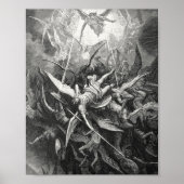 Paradise Lost Fall der Rebellen Engel Gustave Dore Poster (Vorne)