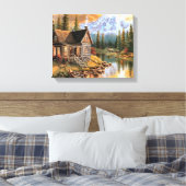 "Paradise Mountain Zuhause" Leinwanddruck (Insitu (Schlafzimmer))