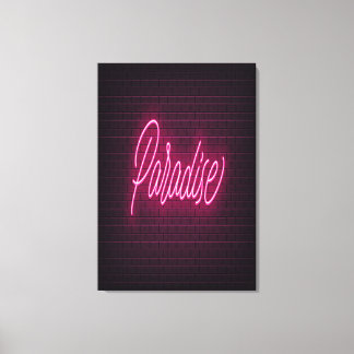 Paradise Neon Light Leinwanddruck