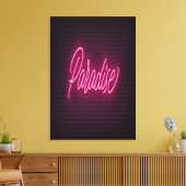 Paradise Neon Light Leinwanddruck (Insitu (Wohnzimmer))