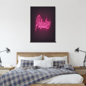 Paradise Neon Light Leinwanddruck (Insitu (Schlafzimmer))