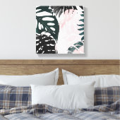 Paradise Palm Fronds Leinwanddruck (Insitu (Schlafzimmer))