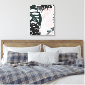 Paradise Palm Fronds Leinwanddruck (Insitu (Schlafzimmer))
