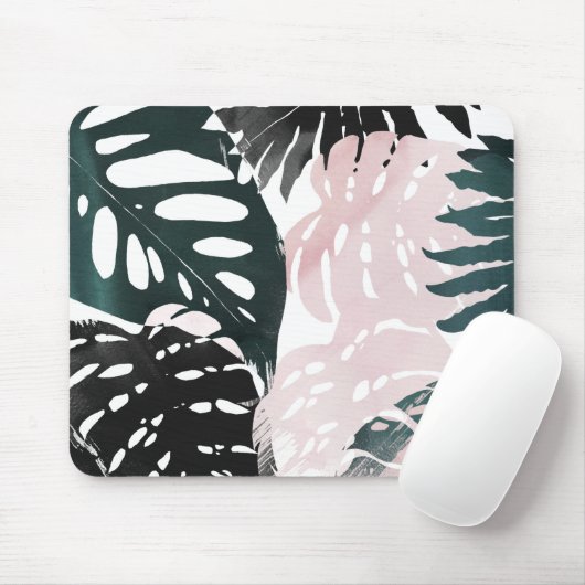 Paradise Palm Fronds Mousepad (Mit Mouse)