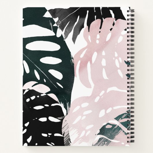 Paradise Palm Fronds Notizblock (Rückseite)