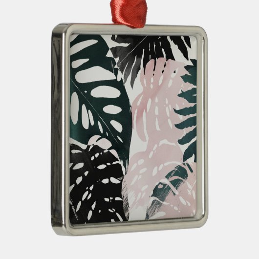 Paradise Palm Fronds Ornament Aus Metall (Rechts)