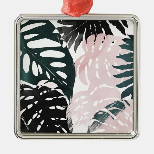 Paradise Palm Fronds Ornament Aus Metall (Vorne)