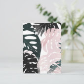 Paradise Palm Fronds Postkarte (Stehend Vorderseite)