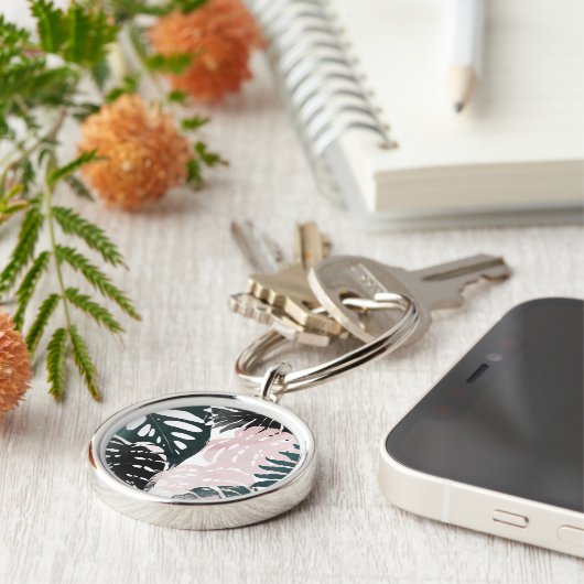 Paradise Palm Fronds Schlüsselanhänger (Seite)