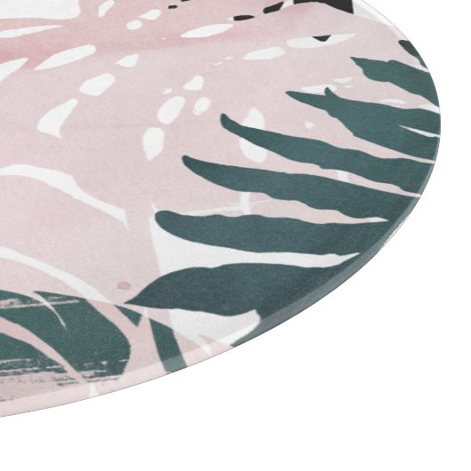 Paradise Palm Fronds Schneidebrett (Ecke)