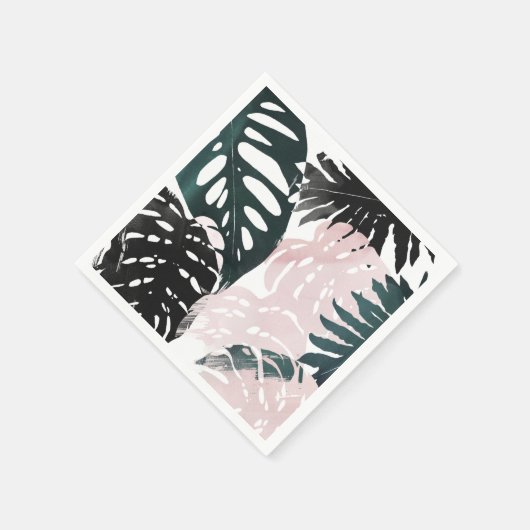 Paradise Palm Fronds Serviette (Ecke)