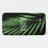 Paradise Palm Hawaiian Tropical - Schwarz Case-Mate iPhone Hülle (Rückseite (Horizontal))