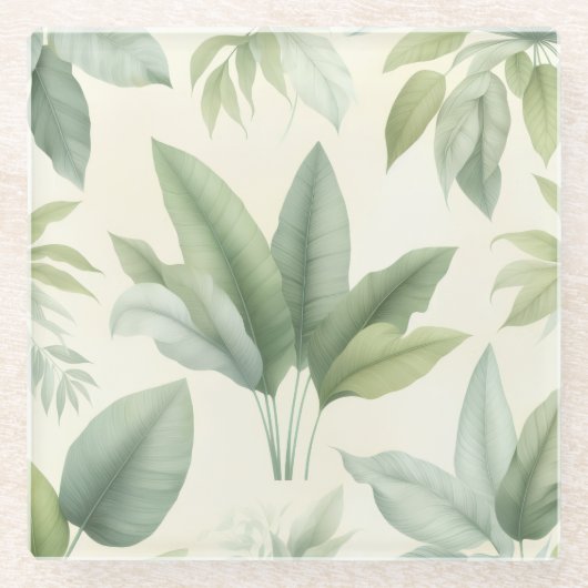 Paradise Palms Glasuntersetzer (Vorderseite)