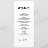 Paradise Palms Tropical Beach Hochzeit Menükarte (Vorderseite)