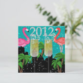 Paradise Party in Style Bright Lights - SRF Einladung (Stehend Vorderseite)