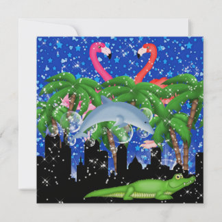 Paradise Party in Style Bright Lights - SRF Einladung