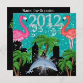 Paradise Party in Style Bright Lights - SRF Einladung (Vorne/Hinten)