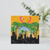 Paradise Party in Style Bright Lights - SRF Einladung (Stehend Vorderseite)