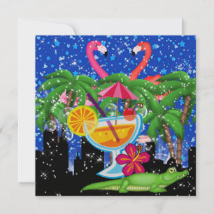 Paradise Party in Style Bright Lights - SRF Einladung