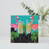 Paradise Party in Style Bright Lights - SRF Einladung (Stehend Vorderseite)