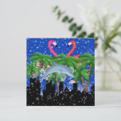 Paradise Party in Style Bright Lights - SRF Einladung (Stehend Vorderseite)