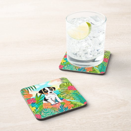 Paradise Puppy Design Getränkeuntersetzer (Rechte Seite)