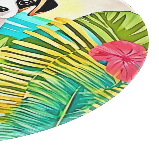 Paradise Puppy Design Schneidebrett (Ecke)