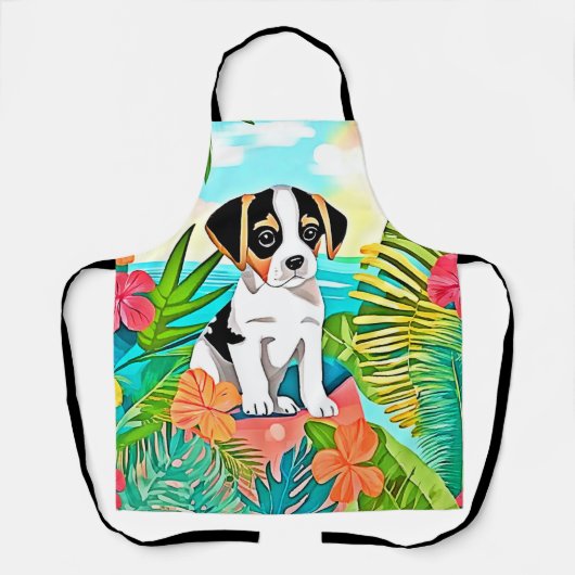 Paradise Puppy Design Schürze (Vorderseite)