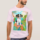 Paradise Puppy Design T-Shirt (Vorderseite)