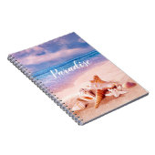 Paradise Sea Beach Muscheln Notizblock (Rechte Seite)