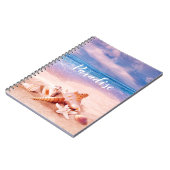 Paradise Sea Beach Muscheln Notizblock (Linke Seite)