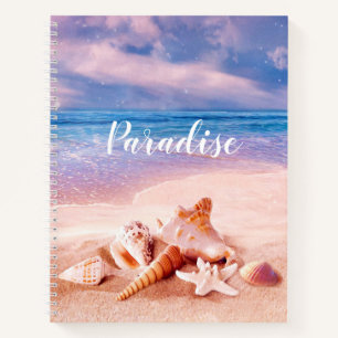 Paradise Sea Beach Muscheln Notizblock