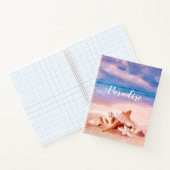 Paradise Sea Beach Muscheln Notizblock (Innenseite)