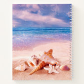 Paradise Sea Beach Muscheln Notizblock (Rückseite)