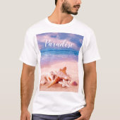 Paradise Sea Beach Muscheln T-Shirt (Vorderseite)