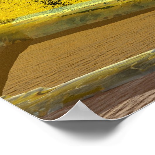 Paradise Shore Sunset Poster (Ecke)