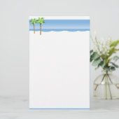 Paradise Stationery Briefpapier (Stehend Vorderseite)