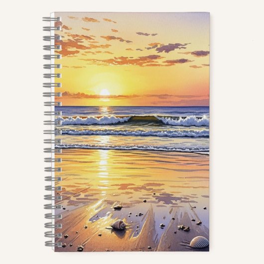 Paradise Sunset Notizblock (Vorderseite)
