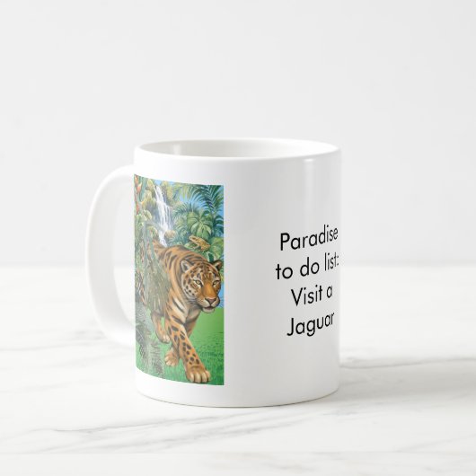 Paradise to do list: Jaguar Kaffeetasse (Vorderseite Links)