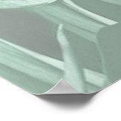 Paradise Tropical Splash in Blues, Türkis Poster (Ecke)