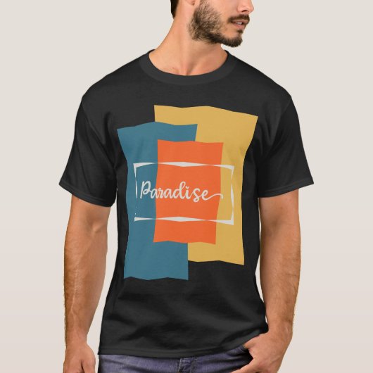 Paradise Typo T-Shirt (Vorderseite)