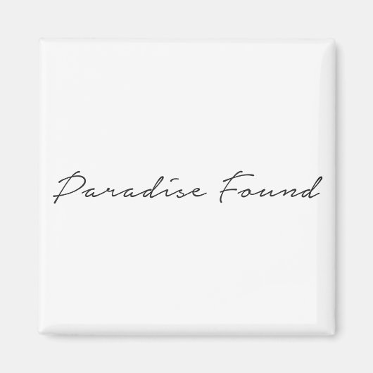 Paradise Urlaub Kunst, Dichtung und Musik Magnet (Vorne)