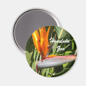 Paradisevogel, Zoo von Honolulu Magnet (Vorderseite/Rückseite)