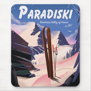 Paradiski Tarentaise Valley , Frankreich , Skipost Mousepad